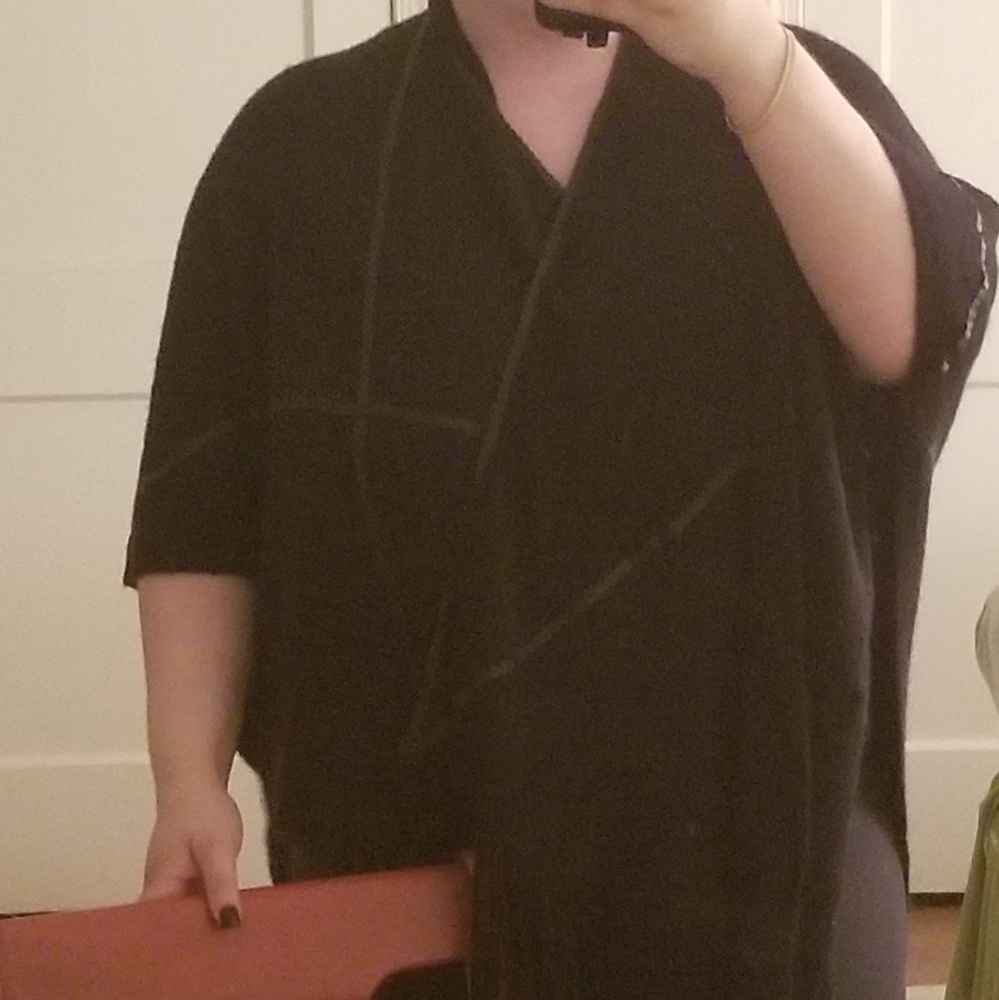 Saks Black label poncho